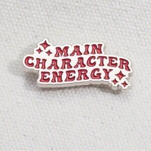 3/$25 “Main Character Energy” Book Lover, Avid Reader Unisex Pin Badge Brooch